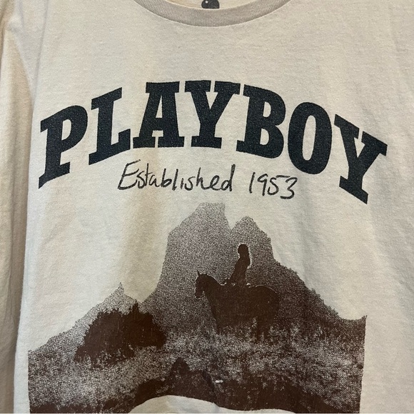 Playboy Graphic Crop Top and Lace-Up Pants - Picture 6 of 7